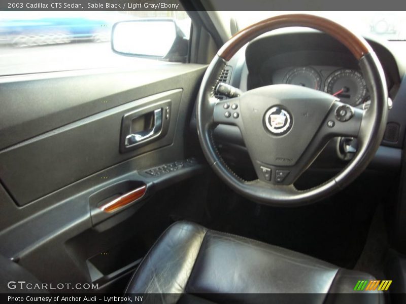 Sable Black / Light Gray/Ebony 2003 Cadillac CTS Sedan