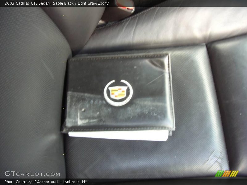 Sable Black / Light Gray/Ebony 2003 Cadillac CTS Sedan