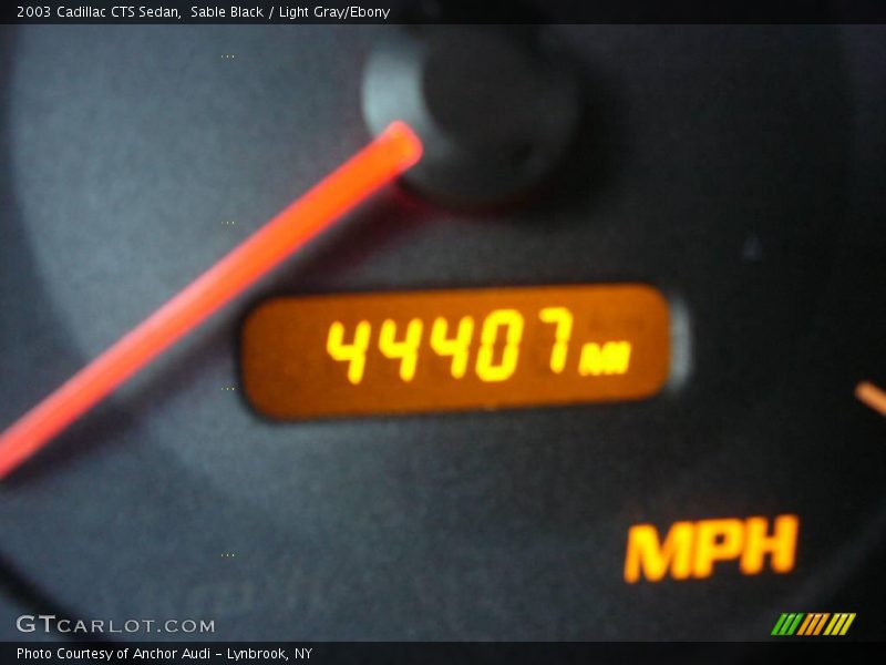 Sable Black / Light Gray/Ebony 2003 Cadillac CTS Sedan
