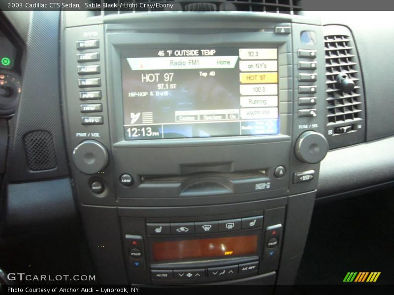 Sable Black / Light Gray/Ebony 2003 Cadillac CTS Sedan