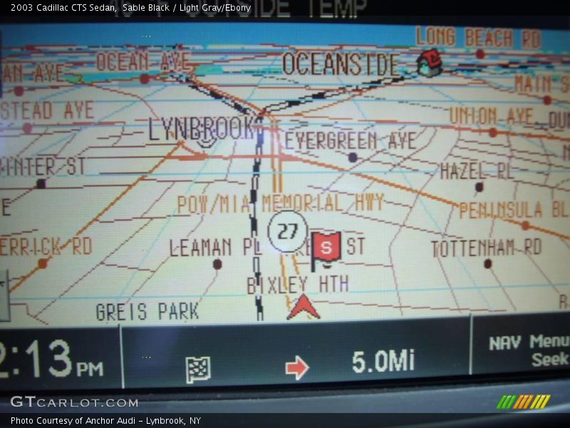 Sable Black / Light Gray/Ebony 2003 Cadillac CTS Sedan