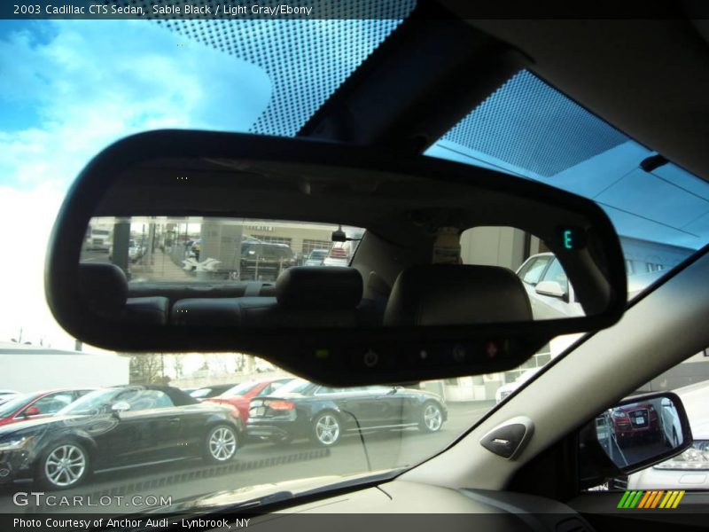 Sable Black / Light Gray/Ebony 2003 Cadillac CTS Sedan