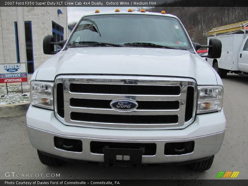 Oxford White / Medium Flint 2007 Ford F350 Super Duty XLT Crew Cab 4x4 Dually