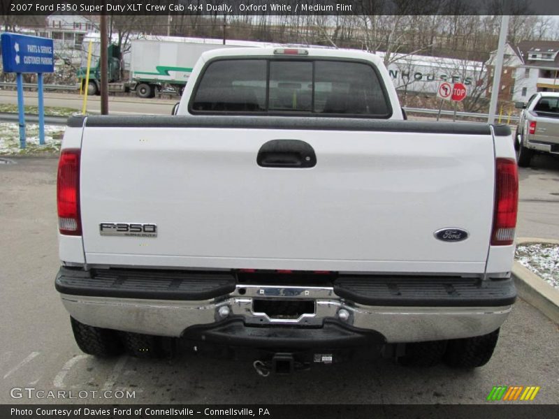 Oxford White / Medium Flint 2007 Ford F350 Super Duty XLT Crew Cab 4x4 Dually