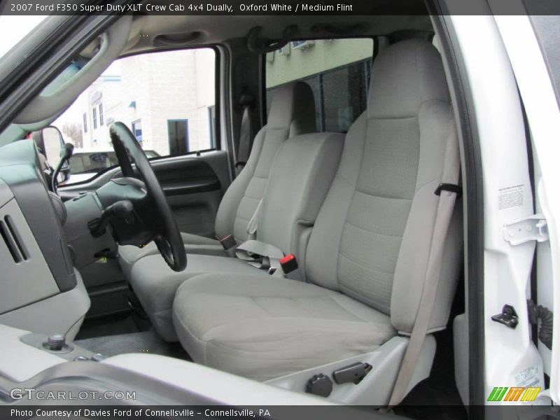 Oxford White / Medium Flint 2007 Ford F350 Super Duty XLT Crew Cab 4x4 Dually