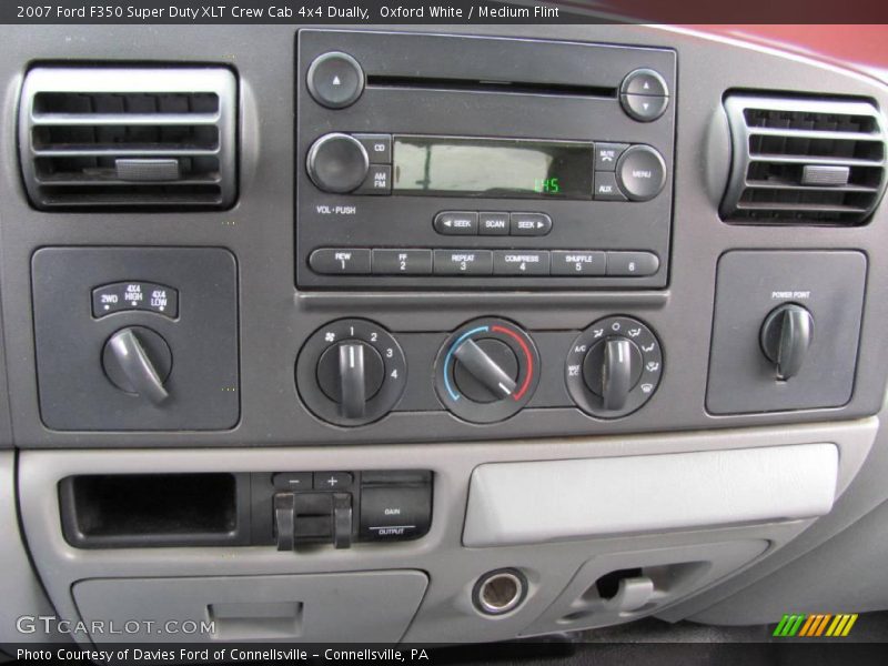 Oxford White / Medium Flint 2007 Ford F350 Super Duty XLT Crew Cab 4x4 Dually