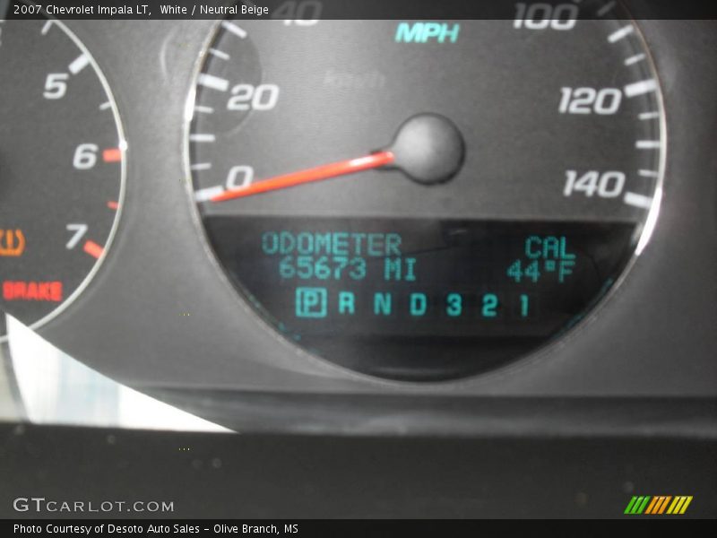 White / Neutral Beige 2007 Chevrolet Impala LT