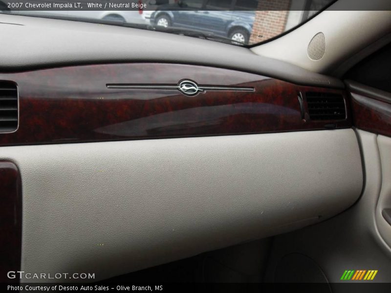 White / Neutral Beige 2007 Chevrolet Impala LT