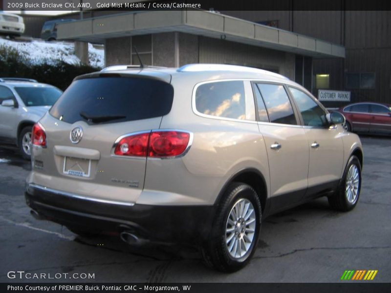 Gold Mist Metallic / Cocoa/Cashmere 2009 Buick Enclave CXL AWD