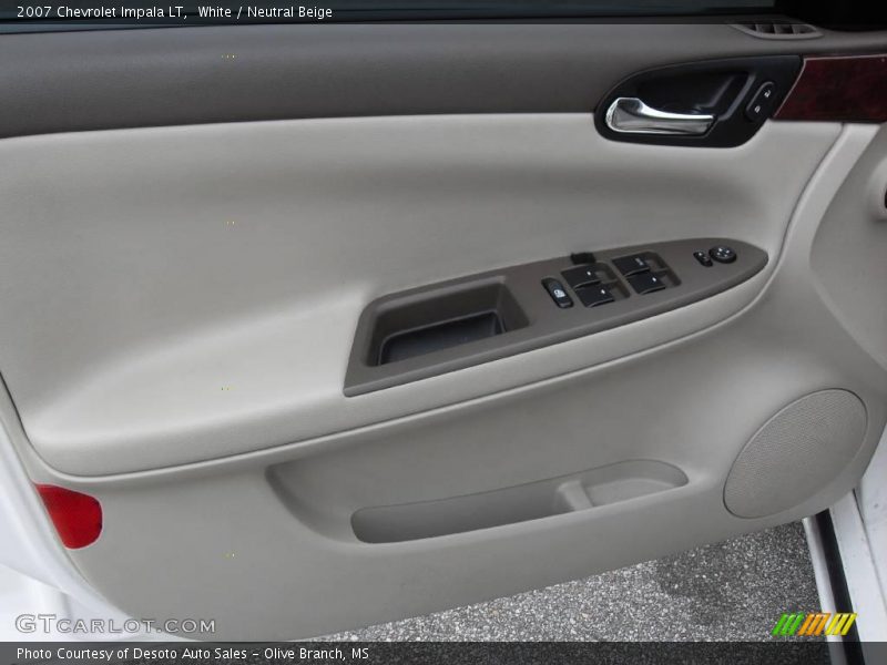 White / Neutral Beige 2007 Chevrolet Impala LT