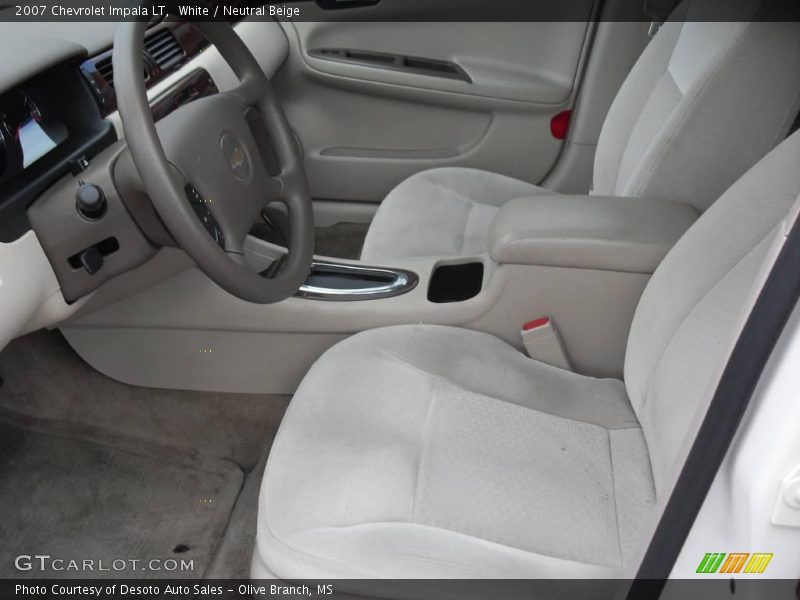 White / Neutral Beige 2007 Chevrolet Impala LT