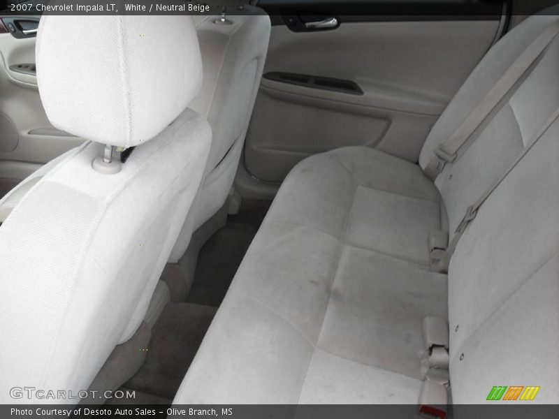 White / Neutral Beige 2007 Chevrolet Impala LT