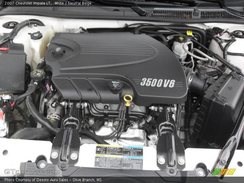 White / Neutral Beige 2007 Chevrolet Impala LT