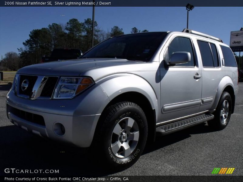 Silver Lightning Metallic / Desert 2006 Nissan Pathfinder SE