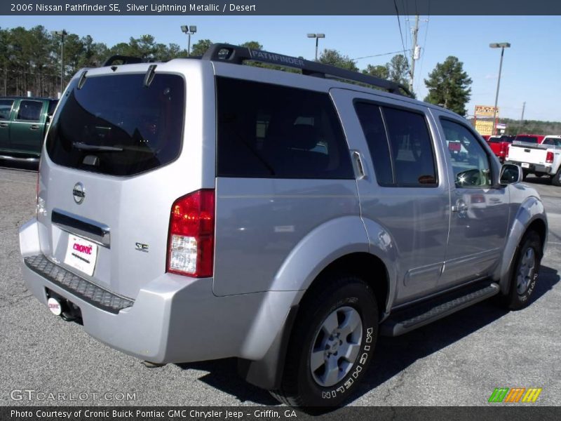 Silver Lightning Metallic / Desert 2006 Nissan Pathfinder SE