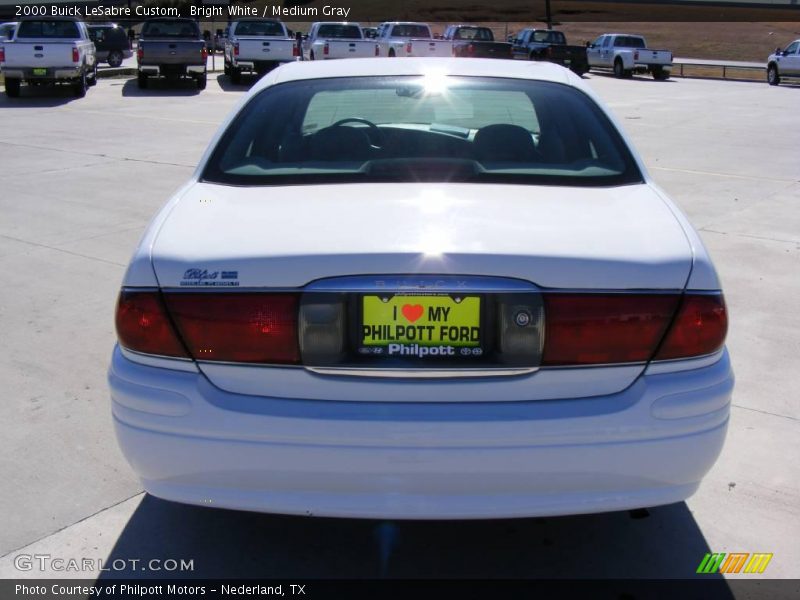 Bright White / Medium Gray 2000 Buick LeSabre Custom