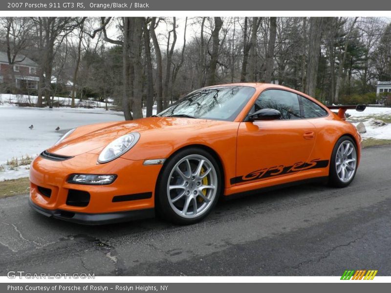 Orange/Black / Black 2007 Porsche 911 GT3 RS