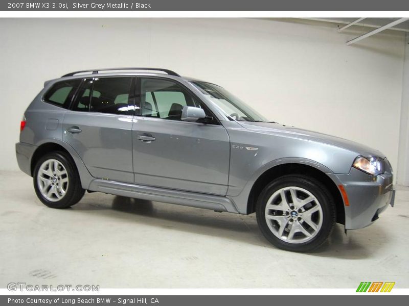 Silver Grey Metallic / Black 2007 BMW X3 3.0si