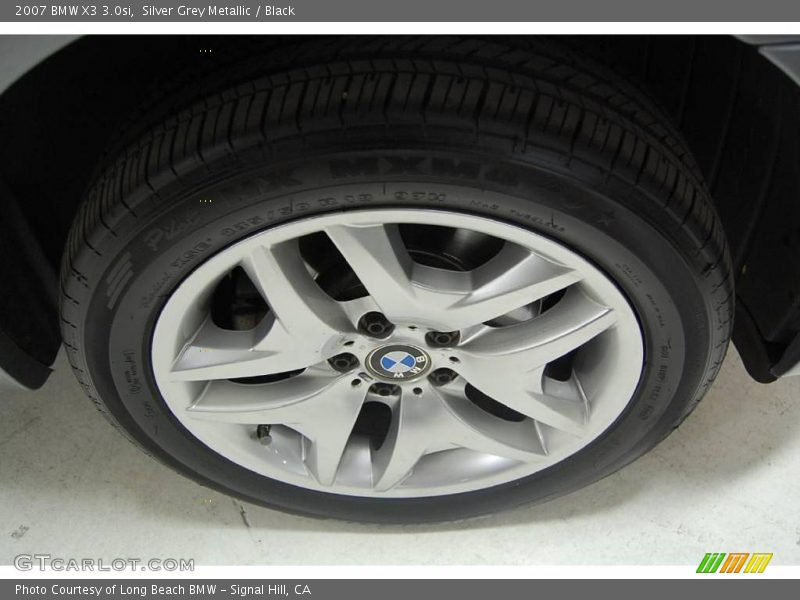 Silver Grey Metallic / Black 2007 BMW X3 3.0si