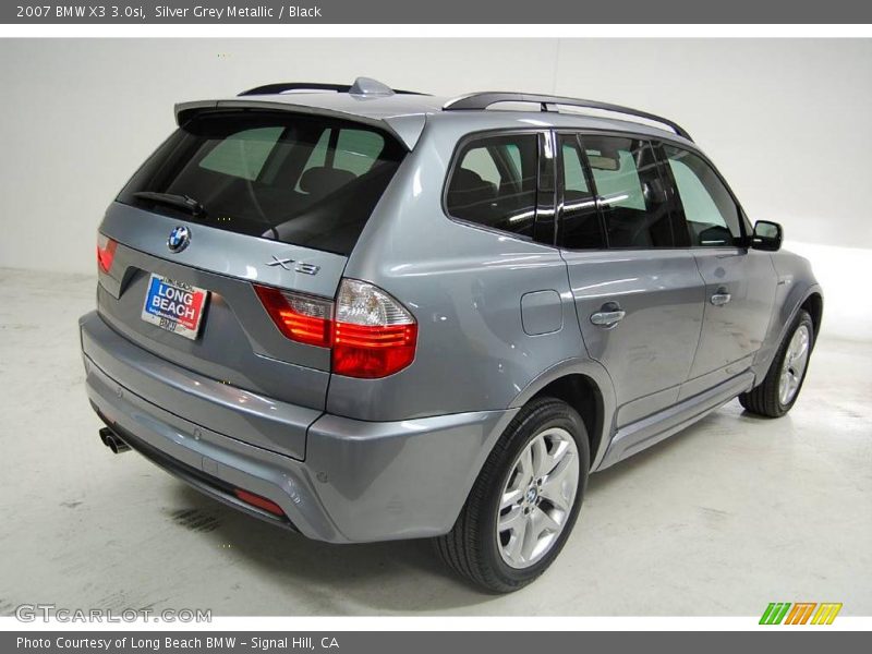 Silver Grey Metallic / Black 2007 BMW X3 3.0si