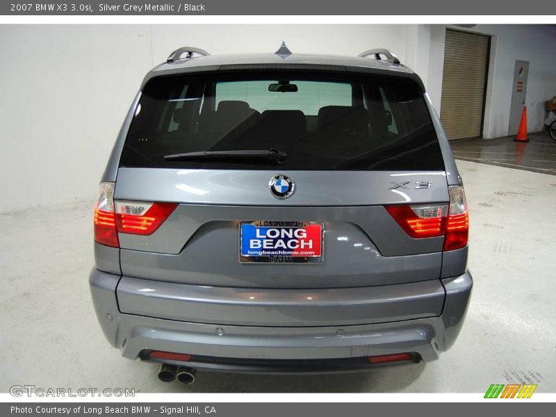 Silver Grey Metallic / Black 2007 BMW X3 3.0si