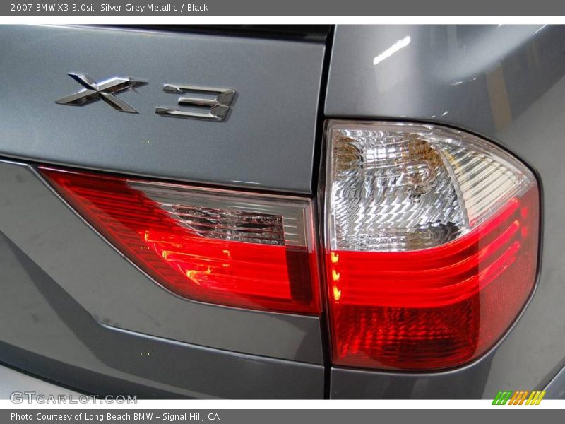 Silver Grey Metallic / Black 2007 BMW X3 3.0si