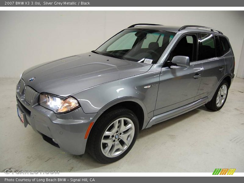 Silver Grey Metallic / Black 2007 BMW X3 3.0si
