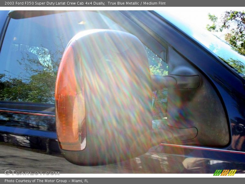 True Blue Metallic / Medium Flint 2003 Ford F350 Super Duty Lariat Crew Cab 4x4 Dually