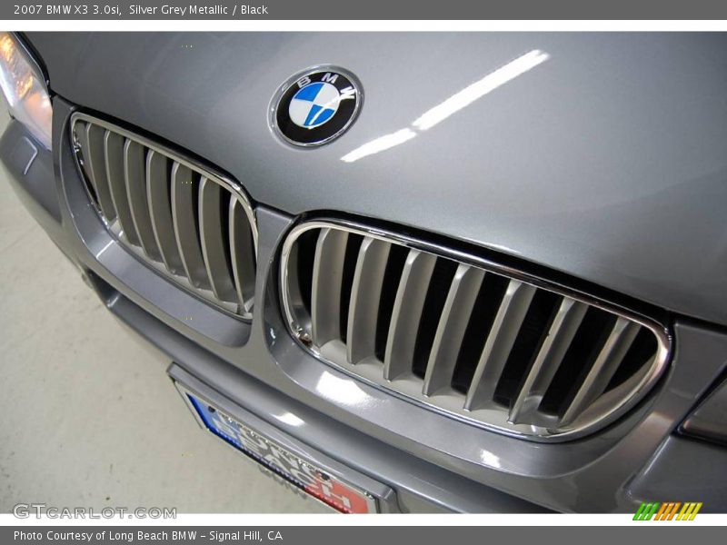 Silver Grey Metallic / Black 2007 BMW X3 3.0si