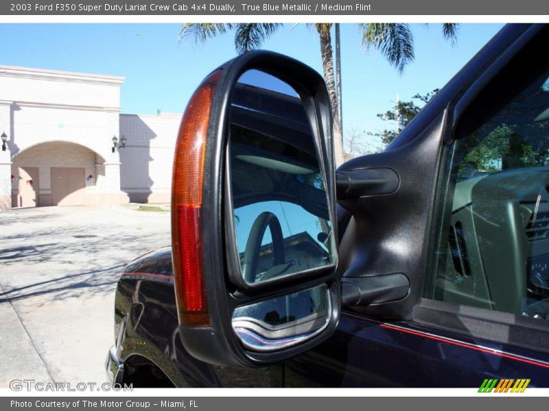 True Blue Metallic / Medium Flint 2003 Ford F350 Super Duty Lariat Crew Cab 4x4 Dually