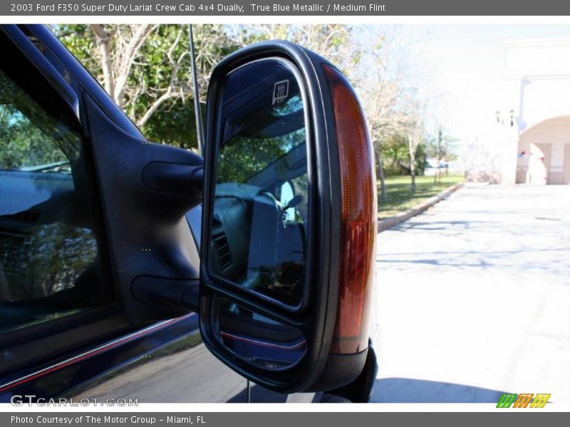 True Blue Metallic / Medium Flint 2003 Ford F350 Super Duty Lariat Crew Cab 4x4 Dually