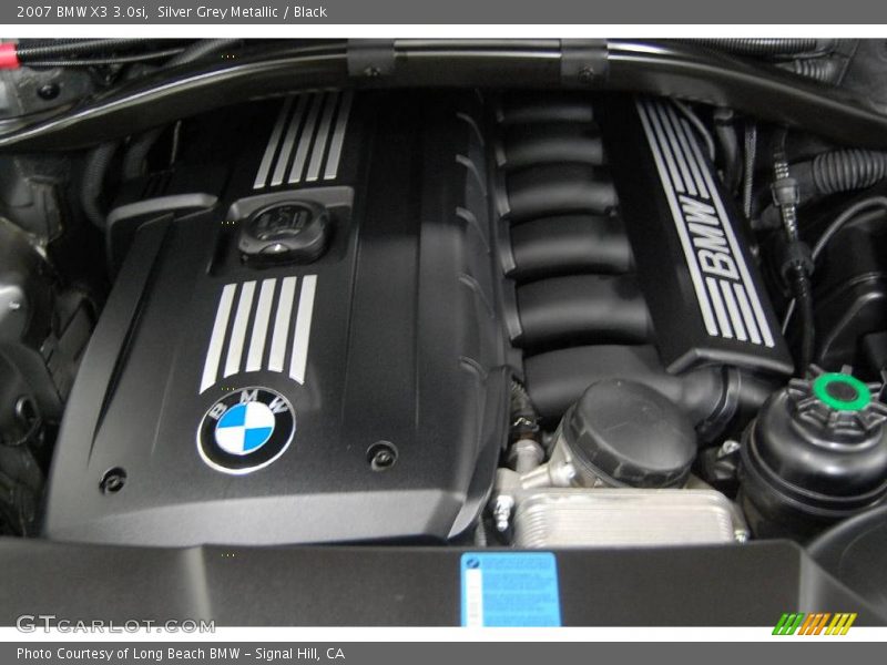 Silver Grey Metallic / Black 2007 BMW X3 3.0si