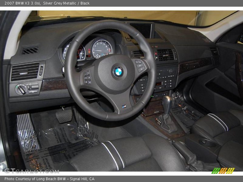 Silver Grey Metallic / Black 2007 BMW X3 3.0si