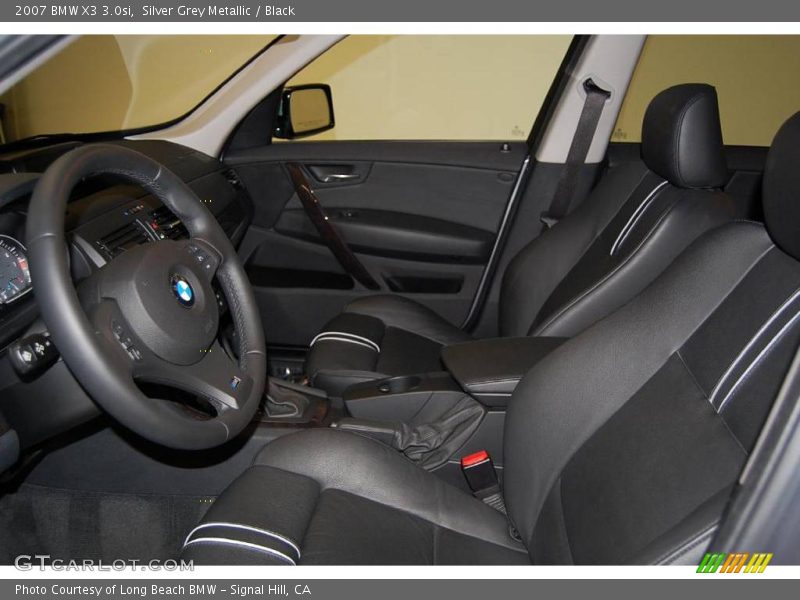 Silver Grey Metallic / Black 2007 BMW X3 3.0si