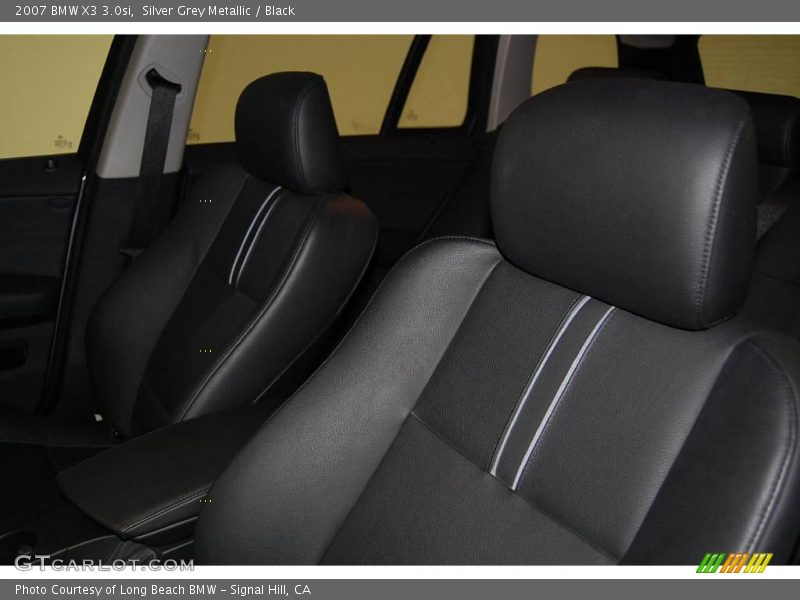 Silver Grey Metallic / Black 2007 BMW X3 3.0si