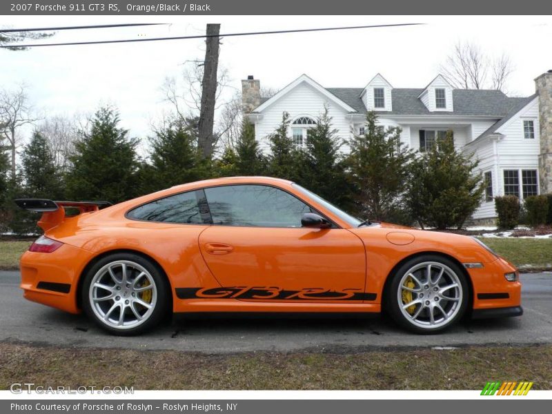 Orange/Black / Black 2007 Porsche 911 GT3 RS