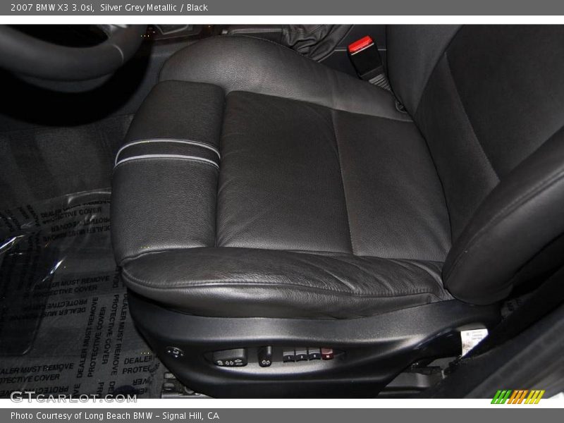 Silver Grey Metallic / Black 2007 BMW X3 3.0si