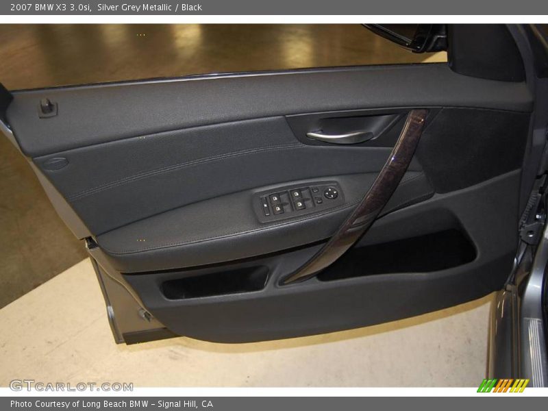 Silver Grey Metallic / Black 2007 BMW X3 3.0si