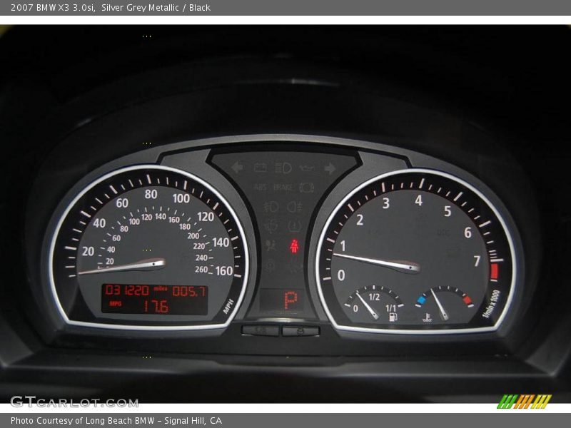 Silver Grey Metallic / Black 2007 BMW X3 3.0si