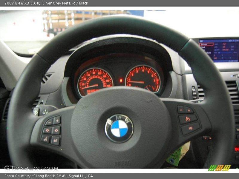 Silver Grey Metallic / Black 2007 BMW X3 3.0si