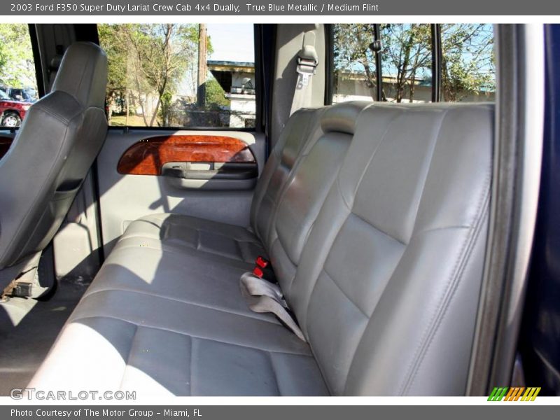 True Blue Metallic / Medium Flint 2003 Ford F350 Super Duty Lariat Crew Cab 4x4 Dually