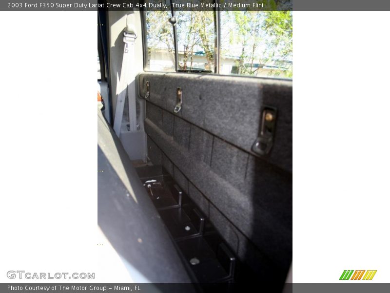 True Blue Metallic / Medium Flint 2003 Ford F350 Super Duty Lariat Crew Cab 4x4 Dually