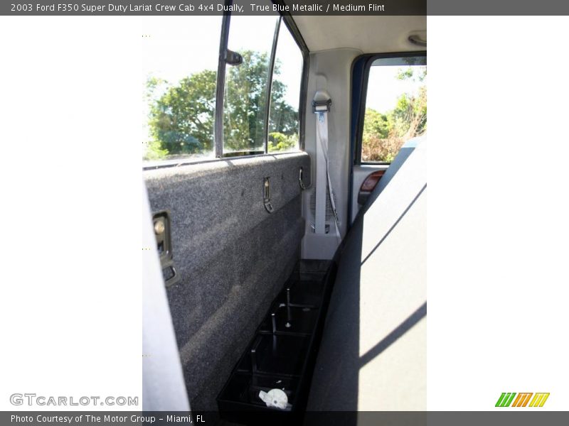 True Blue Metallic / Medium Flint 2003 Ford F350 Super Duty Lariat Crew Cab 4x4 Dually
