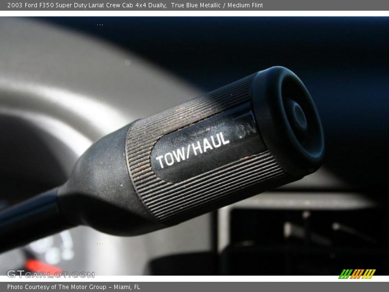 True Blue Metallic / Medium Flint 2003 Ford F350 Super Duty Lariat Crew Cab 4x4 Dually