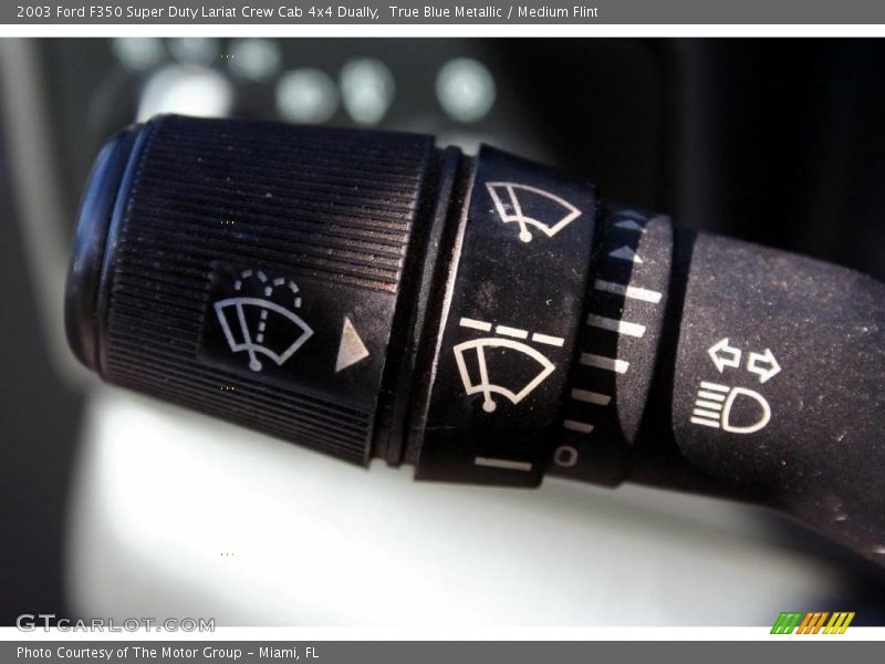 True Blue Metallic / Medium Flint 2003 Ford F350 Super Duty Lariat Crew Cab 4x4 Dually