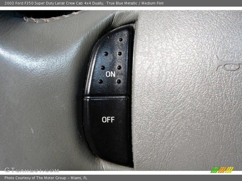 True Blue Metallic / Medium Flint 2003 Ford F350 Super Duty Lariat Crew Cab 4x4 Dually