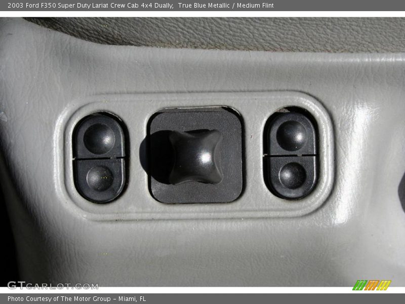 True Blue Metallic / Medium Flint 2003 Ford F350 Super Duty Lariat Crew Cab 4x4 Dually