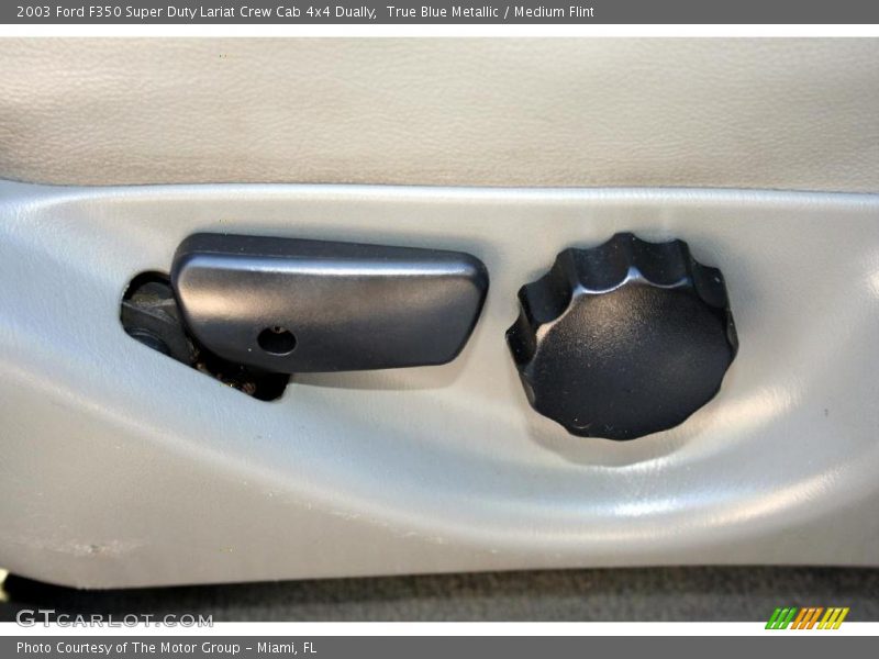 True Blue Metallic / Medium Flint 2003 Ford F350 Super Duty Lariat Crew Cab 4x4 Dually