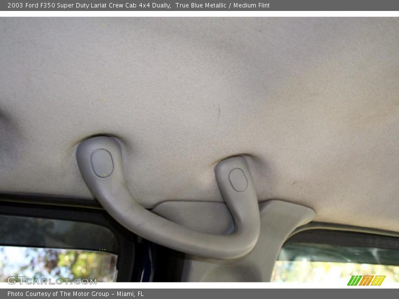 True Blue Metallic / Medium Flint 2003 Ford F350 Super Duty Lariat Crew Cab 4x4 Dually