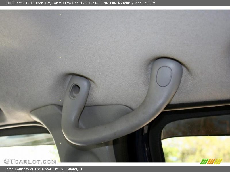 True Blue Metallic / Medium Flint 2003 Ford F350 Super Duty Lariat Crew Cab 4x4 Dually